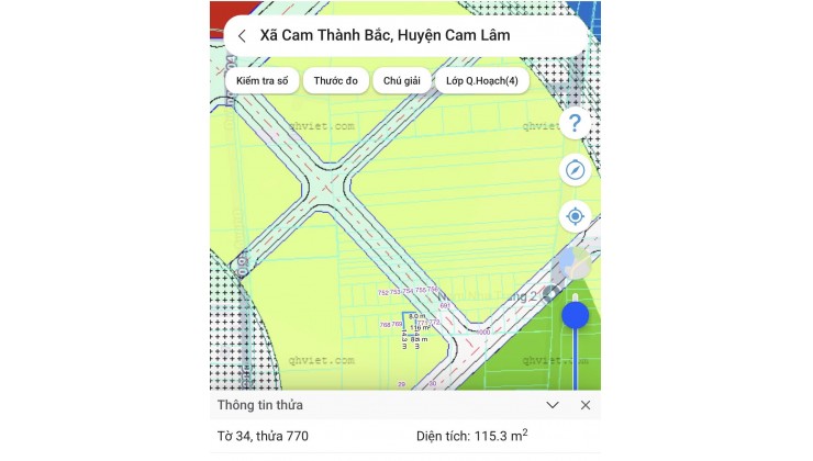 Cần bán 115m2 đất Cam Thành Bắc gần bến du thuyền, đảo nhân tạo, gần sân bay giá 680tr